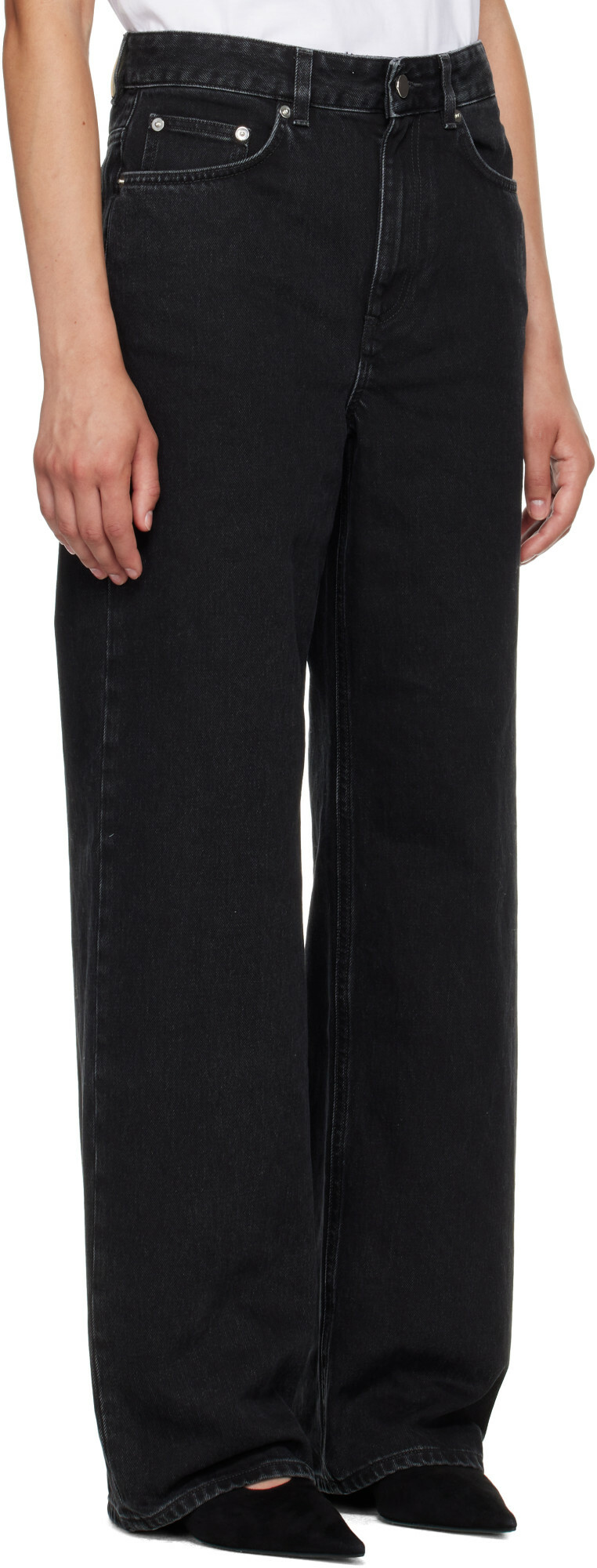 Loulou de Saison Black MICO Wide Leg Jeans