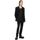 Rick Owens Black Soft Blazer