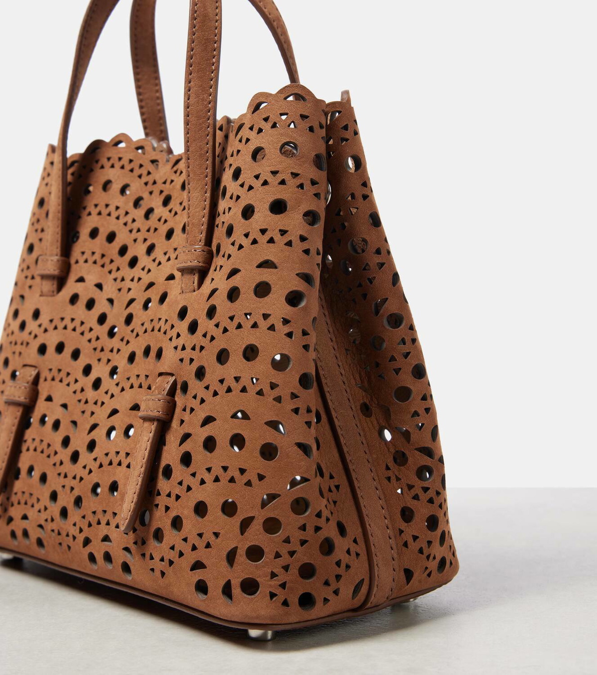 Alaïa Mina 20 Vienne Wave leather tote bag ALAÏA