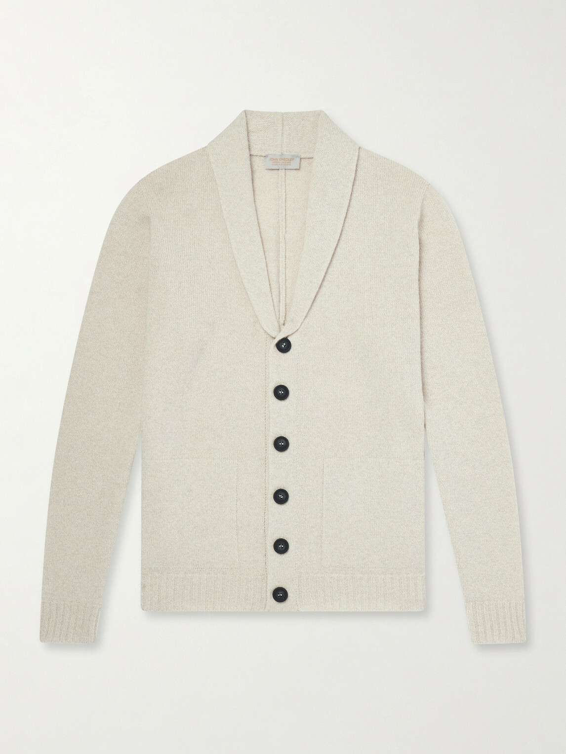 John Smedley - Rockford Shawl-Collar Recycled-Cashmere and Merino Wool-Blend Cardigan - Neutrals