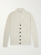 John Smedley - Rockford Shawl-Collar Recycled-Cashmere and Merino Wool-Blend Cardigan - Neutrals