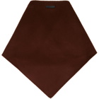 Marni Brown Mini Logo Triangle Scarf