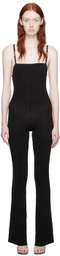 GCDS Black Metallic Jumpsuit