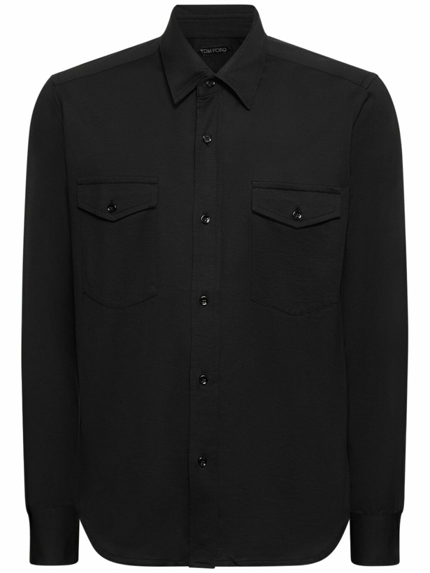 Photo: TOM FORD - Fluid Silk & Cotton Shirt