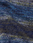 Corridor - Space-Dyed Knitted Sweater - Blue