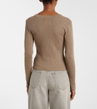 Citizens of Humanity Varra ribbed-knit Henley shirt