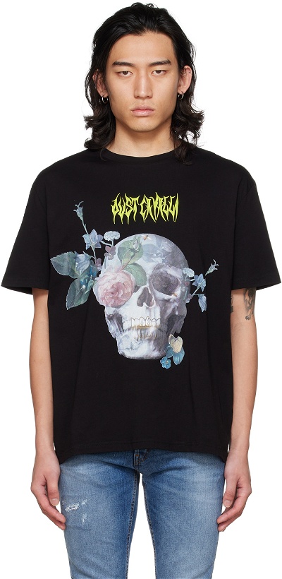 Photo: Just Cavalli Black Romance Skull T-Shirt