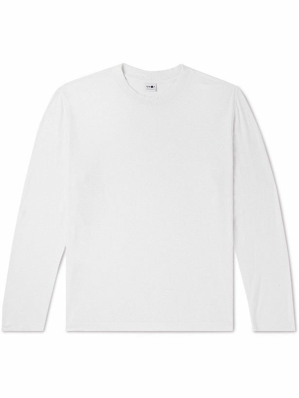 Photo: NN07 - Adam 3266 Linen and Cotton-Blend Jersey T-Shirt - White