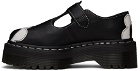 Dr. Martens Black Bethan Leather Platform Loafers