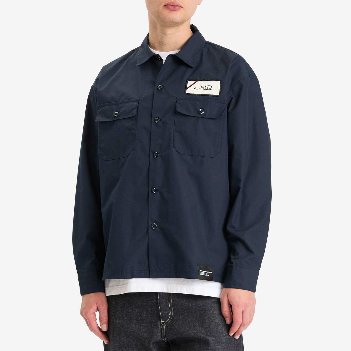 Neighborhood Men's Classic Long Sleeve Work Shirt 1 in Navy