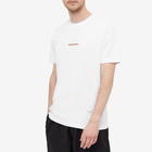 MKI Men's Embroidered Logo T-Shirt in White/Red