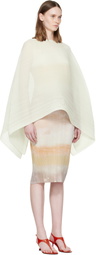 PLEATS PLEASE ISSEY MIYAKE Off-White Madame-T May Scarf