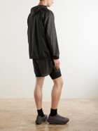 On - Post Archive Faction Zero Logo-Print Shell Jacket - Black