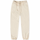 Sporty & Rich Serif Logo Sweatpants in Cream/Navy