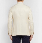 Saman Amel - Off-White Wool, Silk and Linen-Blend Twill Suit Jacket - Neutrals
