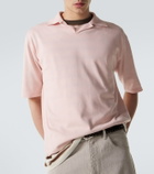 Auralee Silk polo shirt