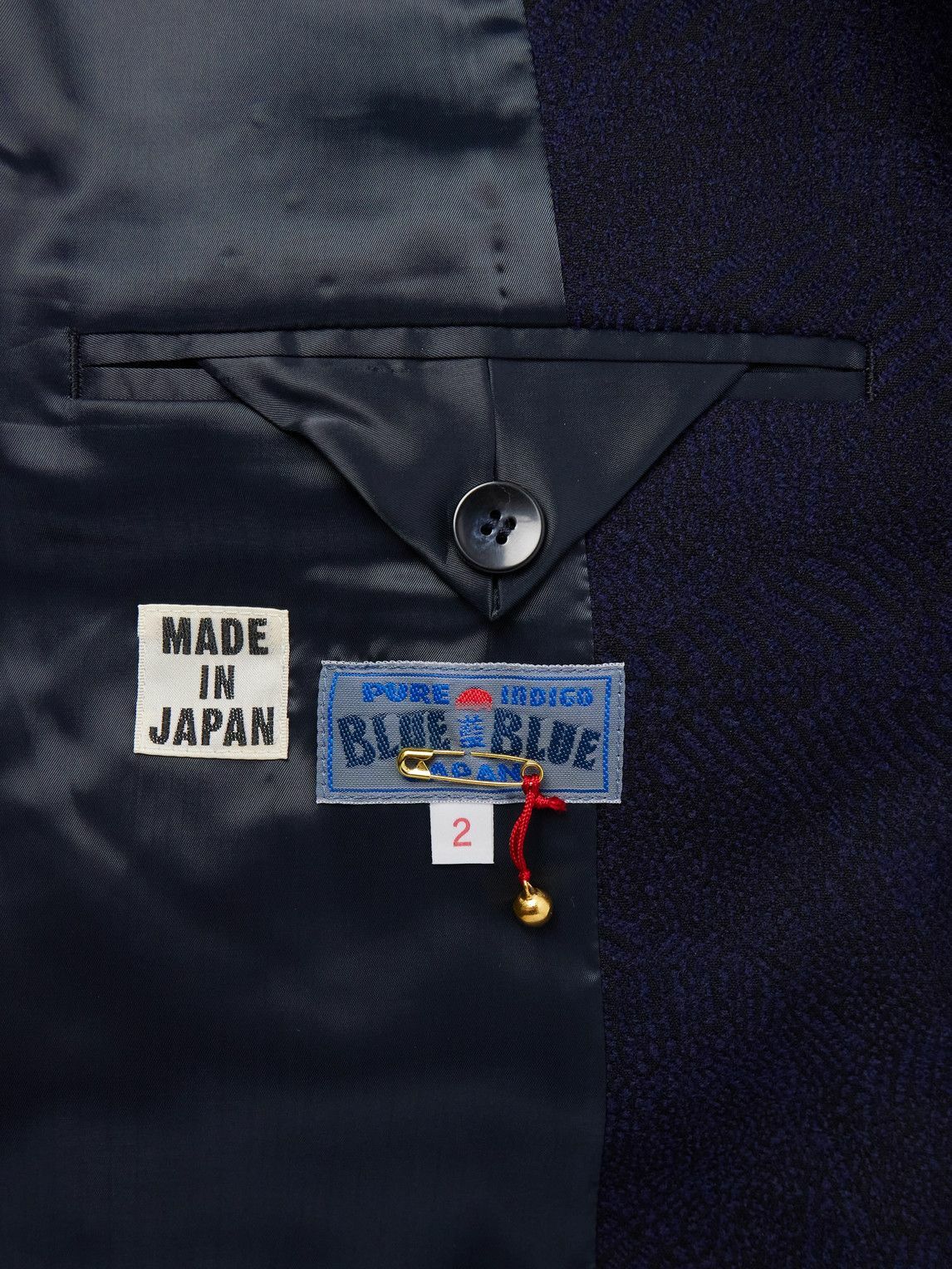 Blue Blue Japan - Cotton and Wool-Blend Jacquard Suit Jacket