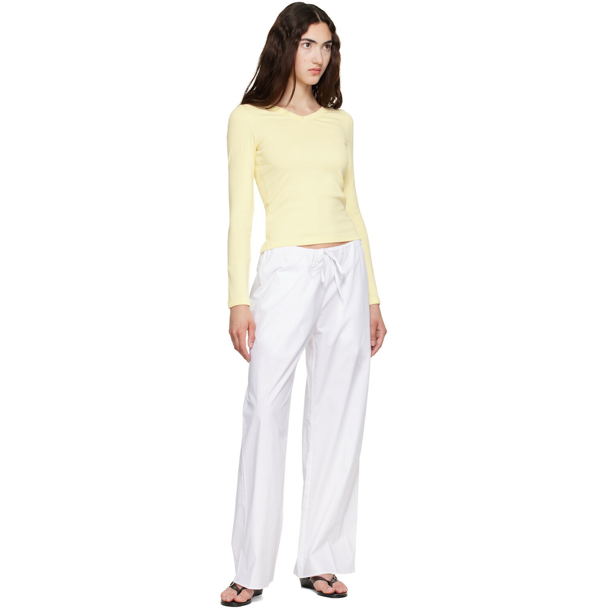 FLORE FLORE Yellow Jill Longsleeve T-shirt