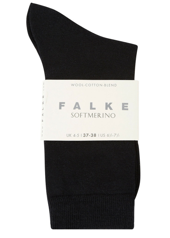 Photo: Falke Soft Merino Wool-blend Socks Black