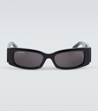Balenciaga - Rectangular acetate sunglasses