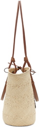 Loewe Beige & Tan Anagram Basket Tote