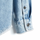 Versace Men's Denim Button Down Shirt in Light Blue