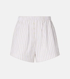 Leset Yoshi striped cotton-blend twill boxers