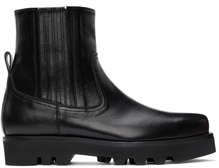 Photo: System Black Leather Chelsea Boots