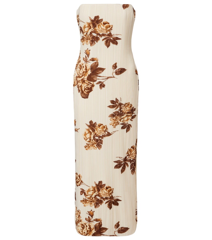 Photo: Magda Butrym Floral ribbed-knit maxi dress