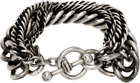 Ann Demeulemeester Silver Esa Multi Chains Bracelet