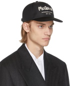 Alexander McQueen Black Graffiti Baseball Cap