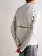 Nike Running - Run Division Element Striped Therma-FIT Half-Zip Top - White