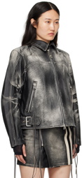 EYTYS SSENSE Exclusive Black Flux Leather Jacket