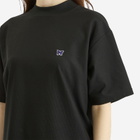 Needles Women's Mock Neck T-Shirt in Black
