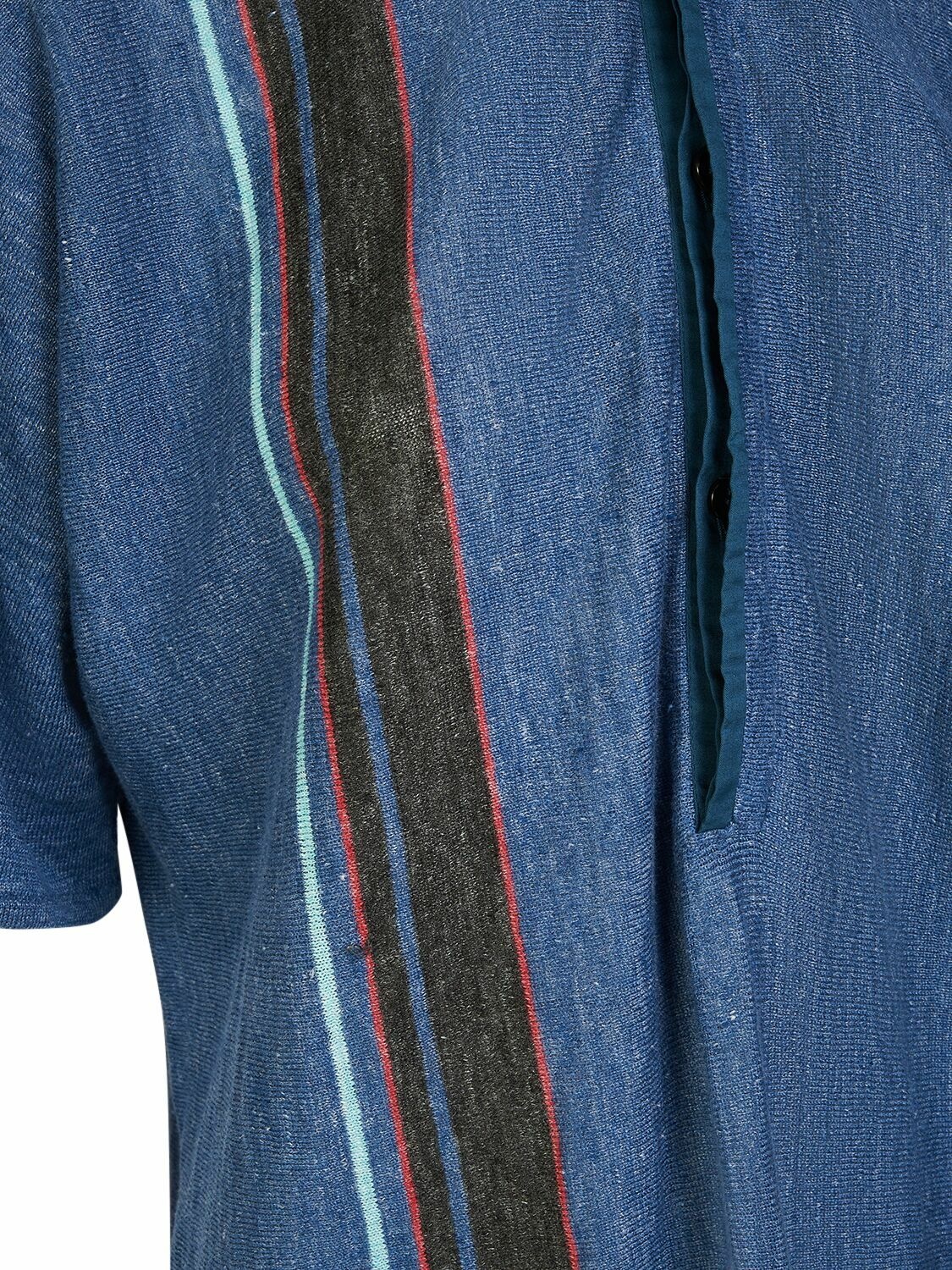 Eddie Linen Polo Shirt W/stripe