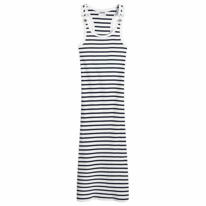 Photo: Jean Paul Gaultier Women's Maxi Dress in White/Navy