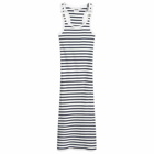 Jean Paul Gaultier Women's Maxi Dress in White/Navy