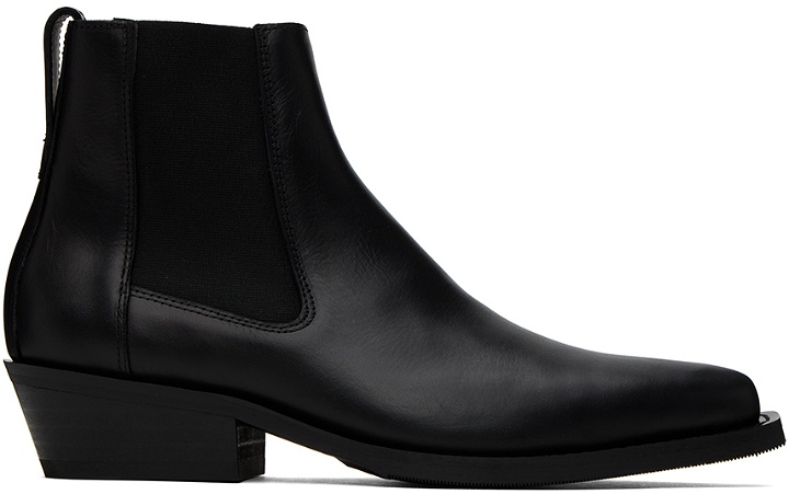 Photo: Our Legacy Black Cyphre Chelsea Boots