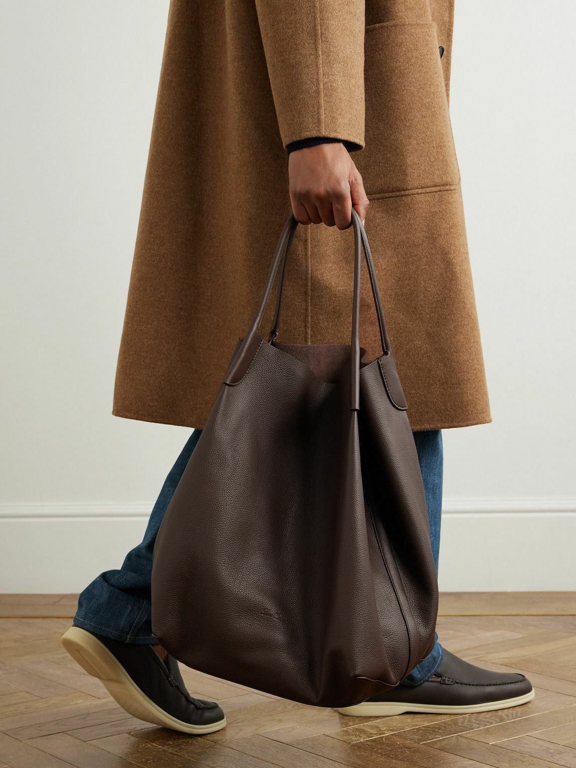 Loro Piana - Bale Extra-Large Full-Grain Leather Tote Bag
