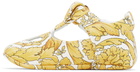 Versace Baby White & Gold Barocco Pre-Walkers