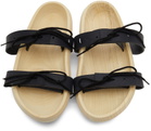 Maison Margiela Black Leather Clog Sandals