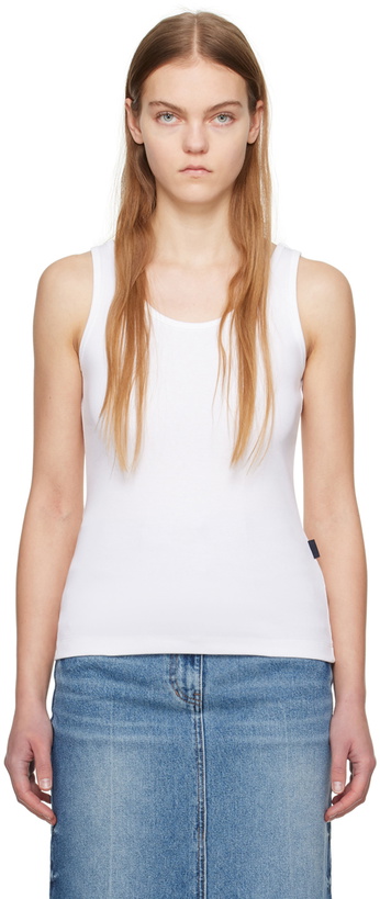 Photo: Juun.J White Scoop Tank Top