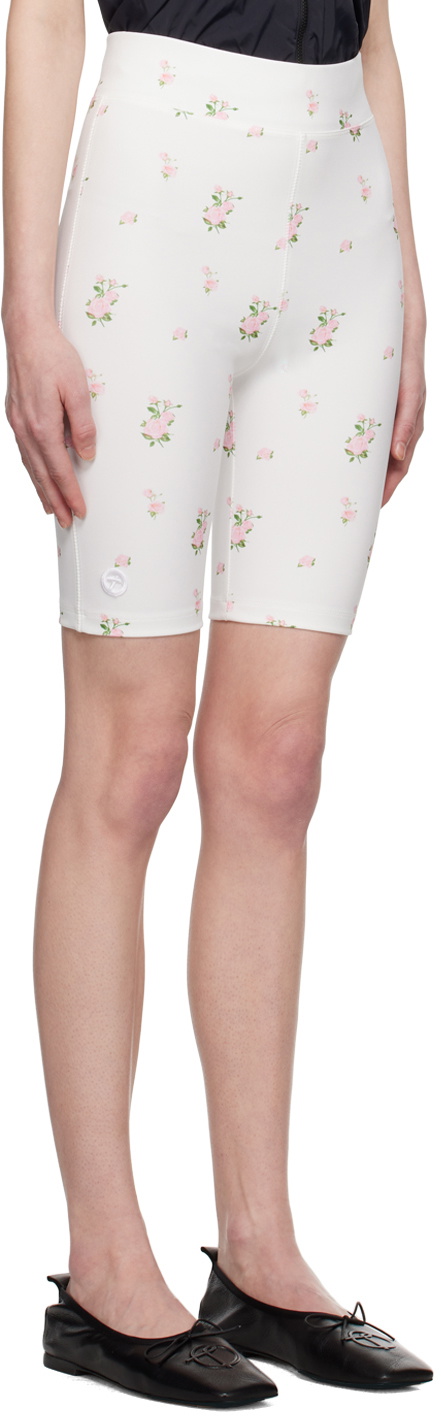 TheOpen Product White Floral Shorts