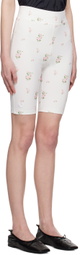 TheOpen Product White Floral Shorts