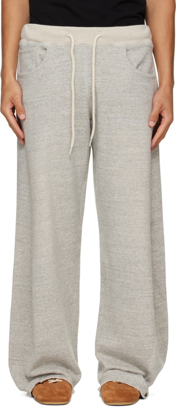 Photo: R13 Gray Relaxed Darted Sweatpants