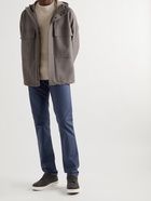 Loro Piana - Slim-Fit Garment-Dyed Cotton-Blend Trousers - Blue