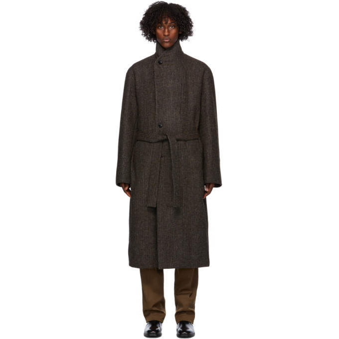 Photo: Lemaire Brown Wool Tweed Coat