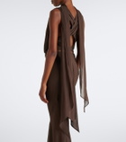 De La Vali Isolde draped goergette top