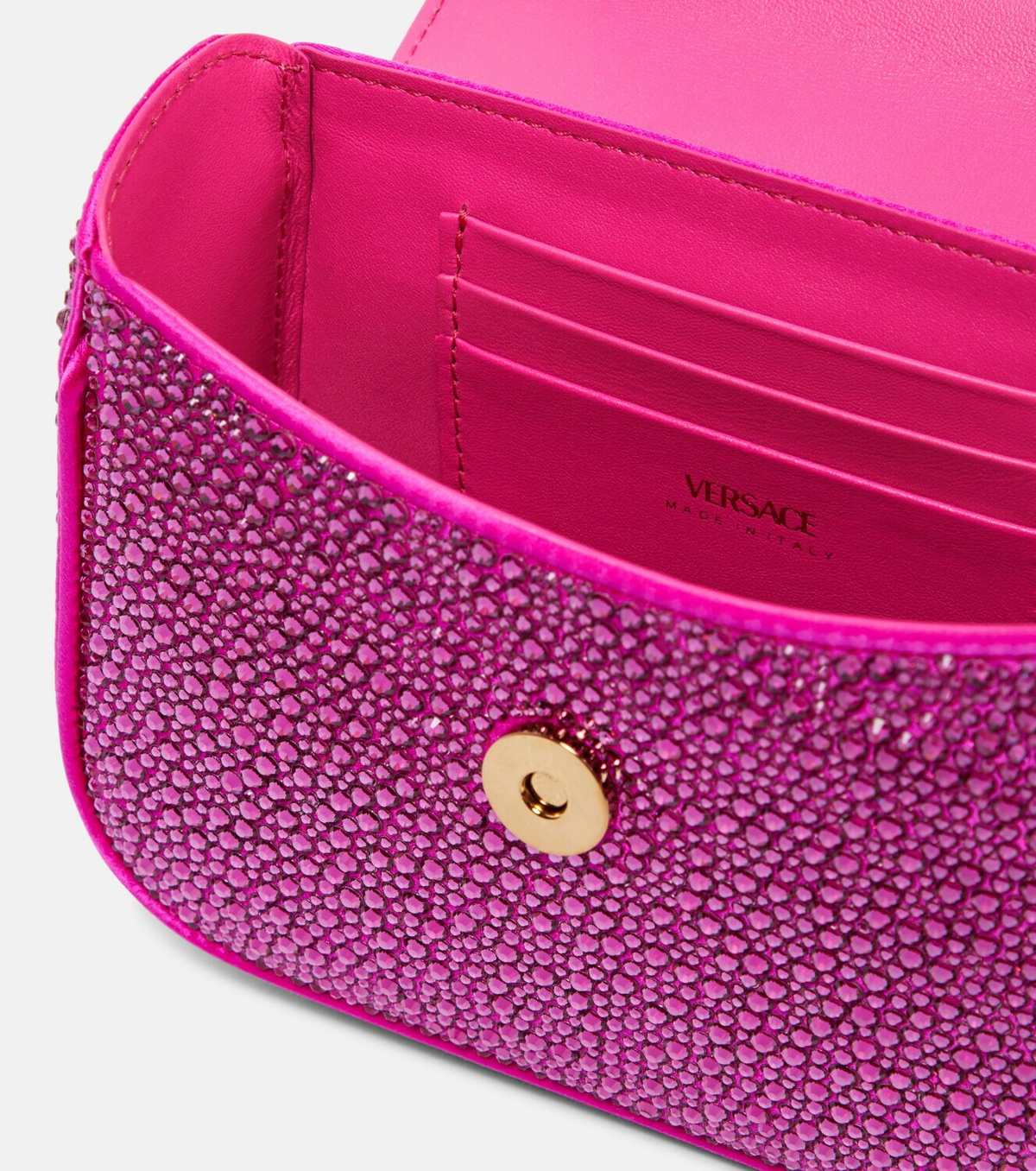 Versace Mini Le Medusa Embellished Tote Bag - Pink
