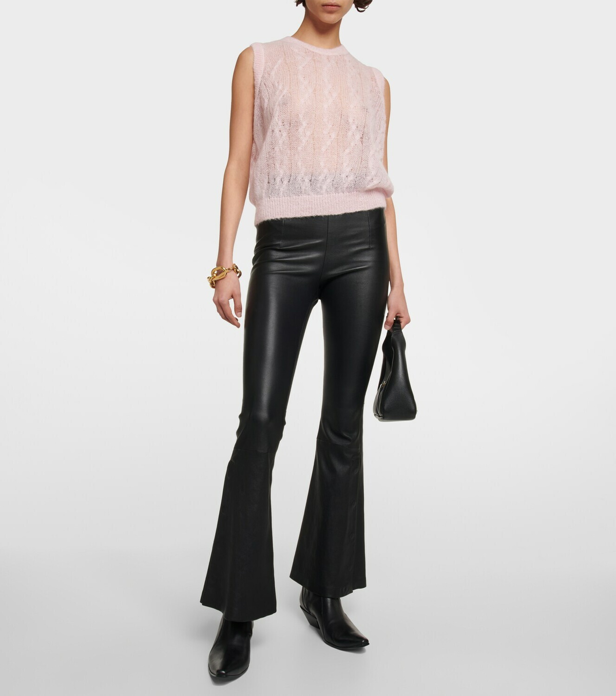 Amiri - Openwork alpaca and mohair-blend vest